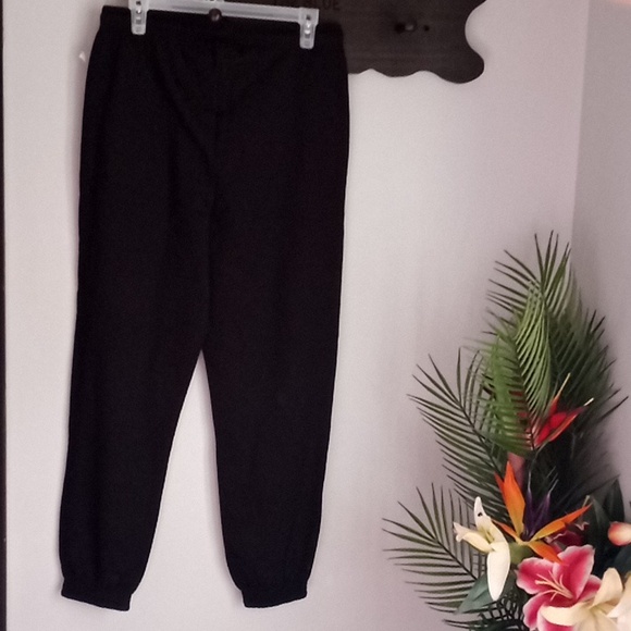 Angel Energy ⛮ 222 Black Jogger Sweatpants Sz Medium  Inseam:27.5" R:13.5" - Picture 6 of 6